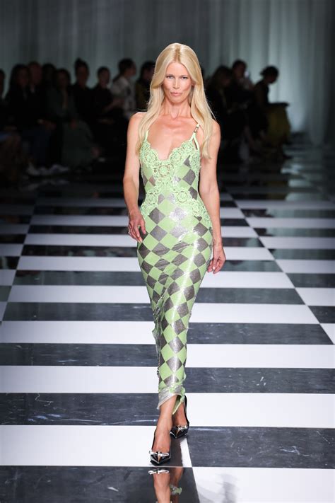 claudia schiffer in versace|claudia schiffer 2024.